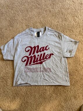 Mac Miller- Miller Highlife Collab Crop Top Shirt